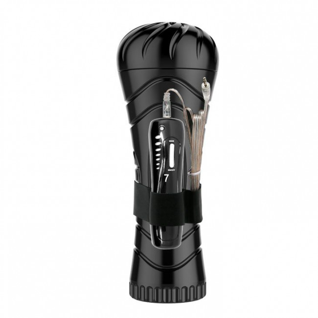 Мастурбатор-анус в колбе с 7 уровнями вибрации и выносным пультом Мастурбатор-анус в колбе с 7 уровнями вибрации и выносным пультом