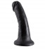 Чёрный фаллоимитатор с присоской 6" Cock - 15,2 см.