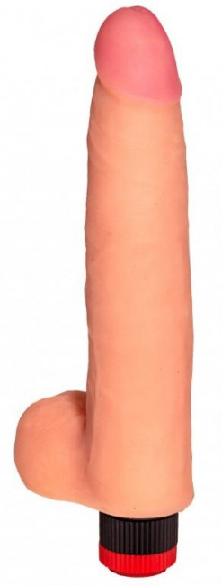 Телесный реалистичный вибратор №74 - 22,5 см. Телесный реалистичный вибратор №74 - 22,5 см.
