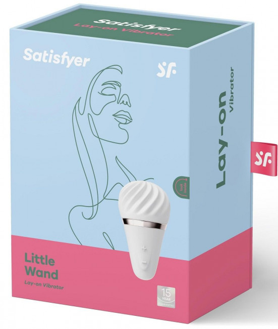 Белый вибромассажер Satisfyer Little Wand Белый вибромассажер Satisfyer Little Wand