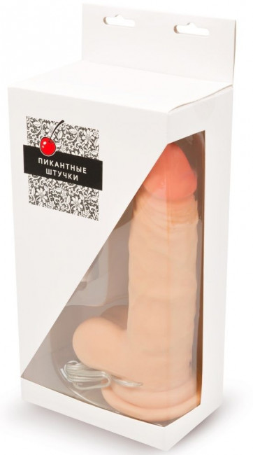 Телесный реалистичный вибратор с функцией вращения - 18 см. Телесный реалистичный вибратор с функцией вращения - 18 см.