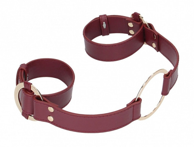 Бордовая фиксация на руки Handcuff With Connector Бордовая фиксация на руки Handcuff With Connector