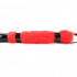 Плеть из лака с красным мехом BDSM Light - 43 см.