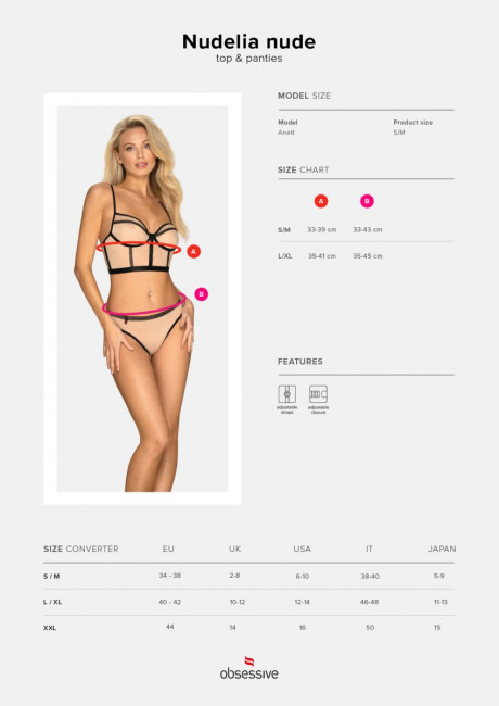 Стильный комплект нижнего белья Nudelia Стильный комплект нижнего белья Nudelia