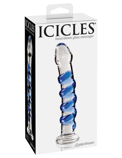 Стеклянный фаллоимитатор Icicles №5 - 17,8 см. Стеклянный фаллоимитатор Icicles №5 - 17,8 см.