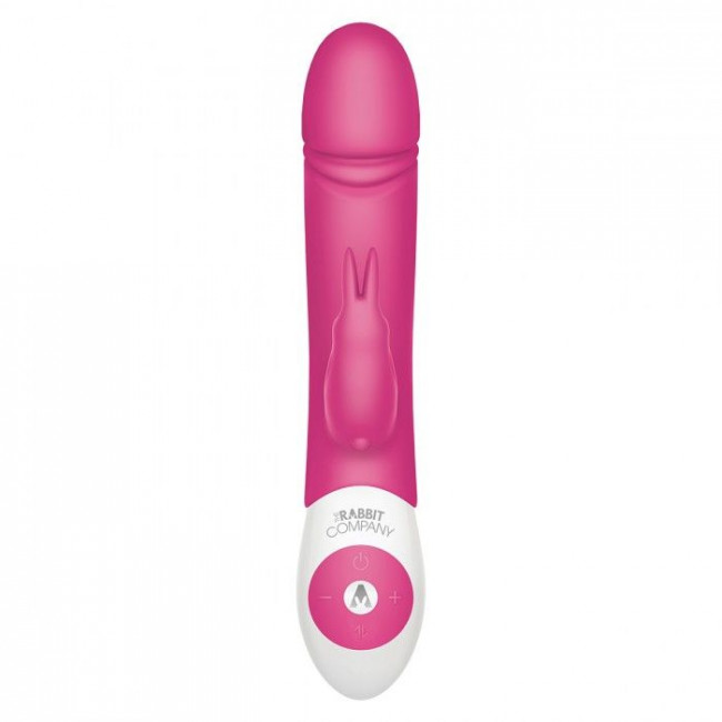 Розовый вибратор с функцией толкания Thrusting Rabbit Розовый вибратор с функцией толкания Thrusting Rabbit