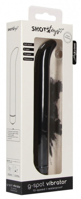 Черный компактный вибростимулятор G-Spot Vibrator - 16 см. Черный компактный вибростимулятор G-Spot Vibrator - 16 см.