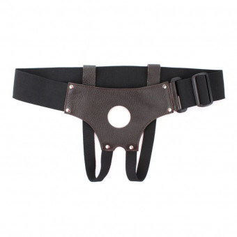 Трусики для страпона коричневого цвета