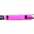 Плеть из лака с розовым мехом BDSM Light - 43 см.