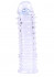 Прозрачная насадка на пенис Swirls Sleeve - 16 см.