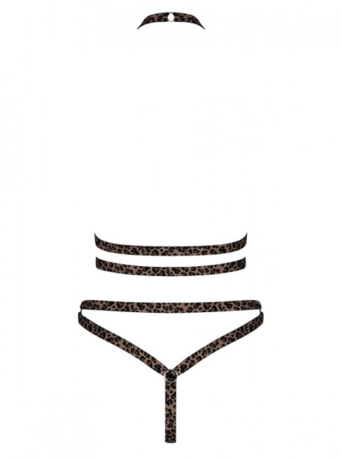 Леопардовый комплект Tigrita с открытым декольте