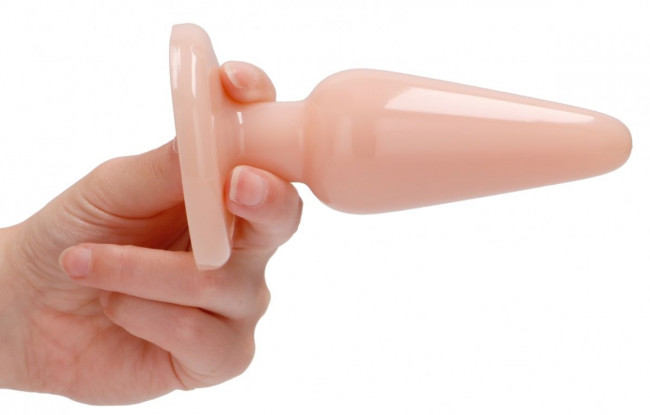 Телесная коническая анальная пробка Basic 5 Inch - 12,7 см. Телесная коническая анальная пробка Basic 5 Inch - 12,7 см.