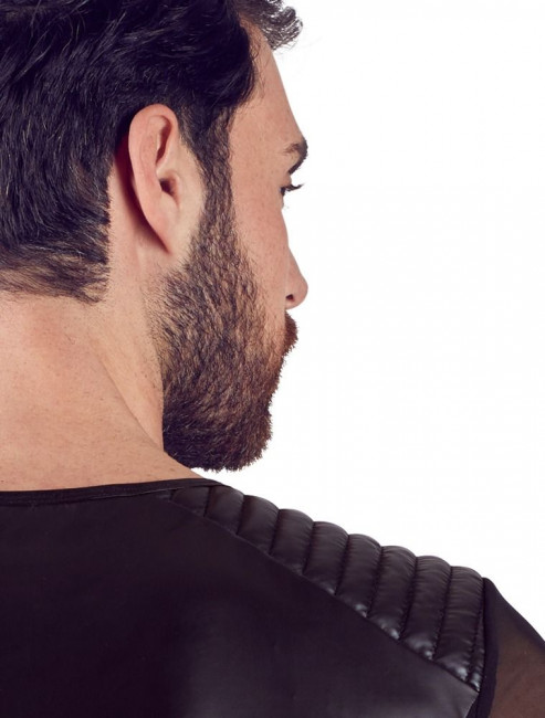 Эффектная футболка с сетчатыми рукавами Эффектная футболка с сетчатыми рукавами