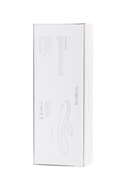 Розовый вибратор Nalone Rhythm с клиторальным стимулятором - 21,6 см.