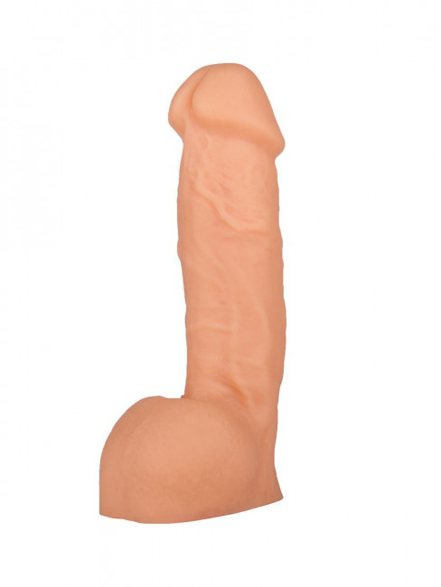 Реалистичный пустотелый фаллос телесного цвета - 17 см. Реалистичный пустотелый фаллос телесного цвета - 17 см.
