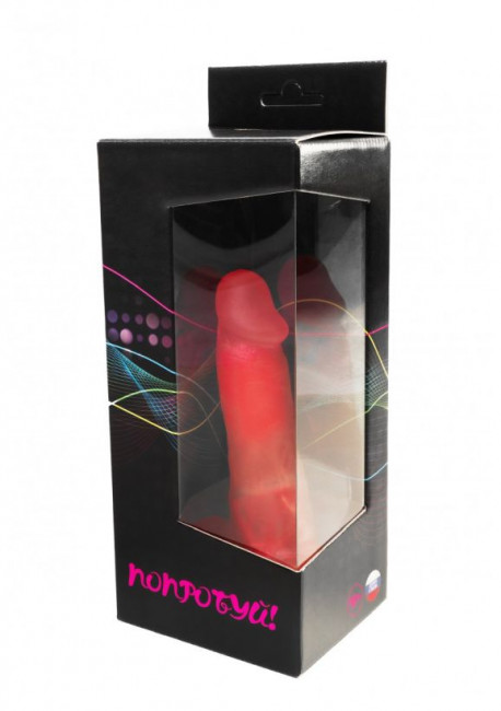 Красный гелевый вибратор №2 - 16 см. Красный гелевый вибратор №2 - 16 см.