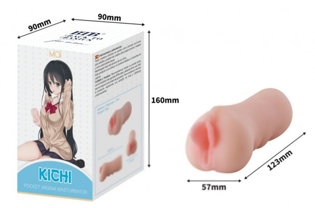 Телесный мастурбатор-вагина Kichi Телесный мастурбатор-вагина Kichi