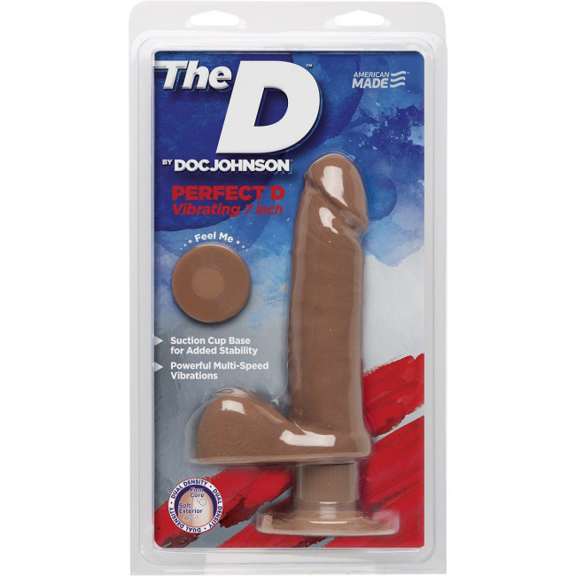 Вибратор-мулат Perfect D Vibrating 7" with Balls