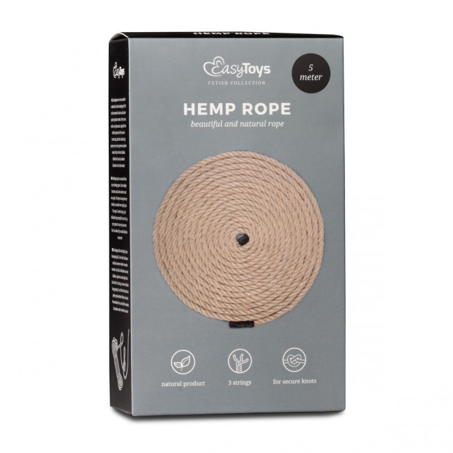 Пеньковая веревка для связывания Hemp Rope - 5 м. Пеньковая веревка для связывания Hemp Rope - 5 м.
