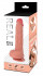 Телесный реалистичный фаллоимитатор Real Dual Layer - 23 см.