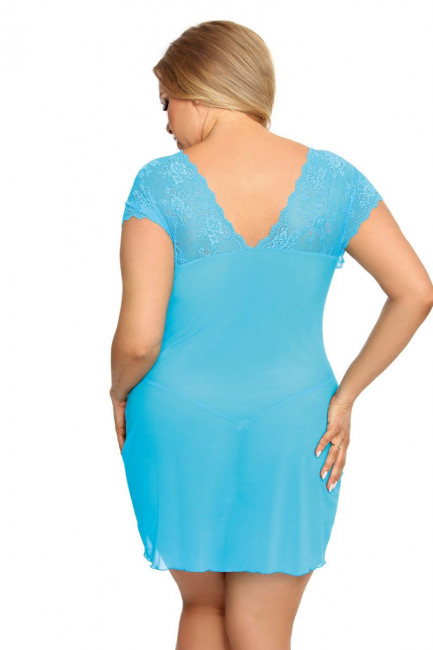 Манящая полупрозрачная сорочка Ofeely с кружевом Манящая полупрозрачная сорочка Ofeely с кружевом