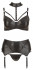 Wet-look комплект из 3 предметов: бра, трусики, пояс