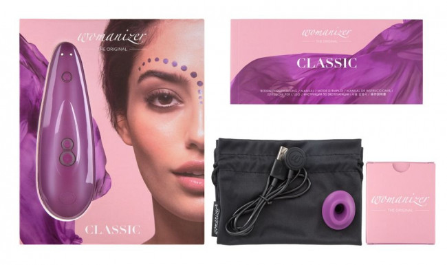 Фиолетовый бесконтактный клиторальный стимулятор Womanizer Classic Фиолетовый бесконтактный клиторальный стимулятор Womanizer Classic