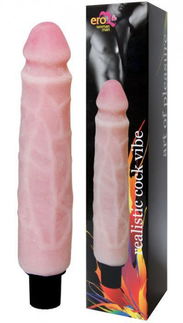 Вибратор Realistic Cock Vibe телесного цвета - 25,5 см. Вибратор Realistic Cock Vibe телесного цвета - 25,5 см.