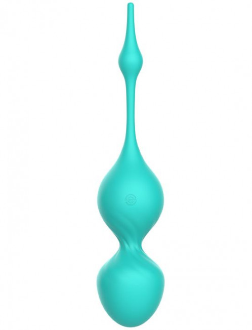 Зеленые вагинальные виброшарики Elsa с пультом Зеленые вагинальные виброшарики Elsa с пультом