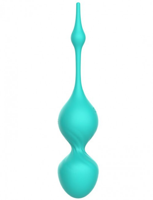 Зеленые вагинальные виброшарики Elsa с пультом Зеленые вагинальные виброшарики Elsa с пультом