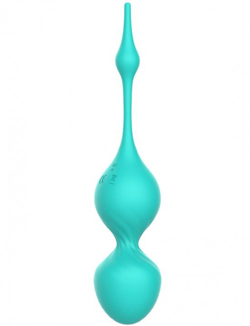 Зеленые вагинальные виброшарики Elsa с пультом Зеленые вагинальные виброшарики Elsa с пультом