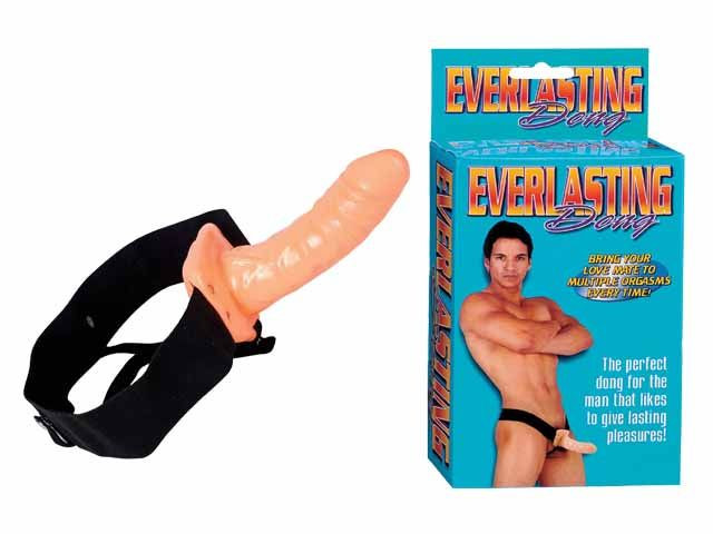 Телесный полый фаллопротез EVERLASTING - 18 см.
