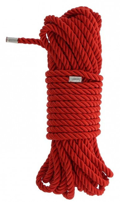 Красная веревка DELUXE BONDAGE ROPE - 10 м. Красная веревка DELUXE BONDAGE ROPE - 10 м.