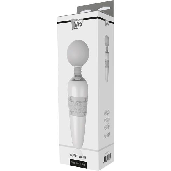 Серый вибромассажер SUPER WAND - 28,5 см. Серый вибромассажер SUPER WAND - 28,5 см.