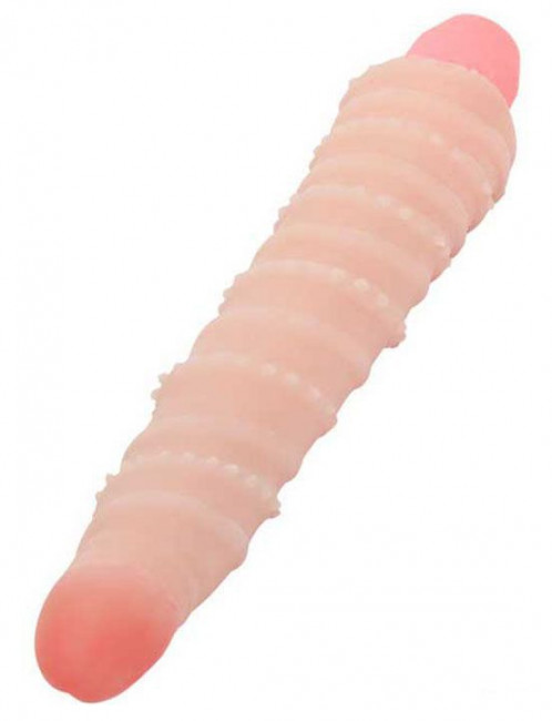 Гнущийся вибратор со спиралевидным рельефом - 19,8 см. Гнущийся вибратор со спиралевидным рельефом - 19,8 см.