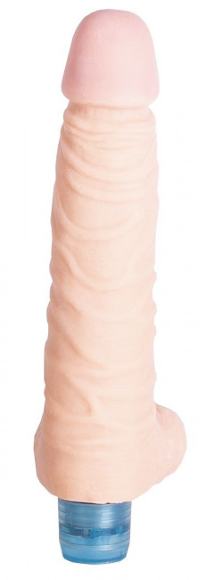 Телесный вибромассажёр Vibro Realistic Cock Dildo - 18 см.
