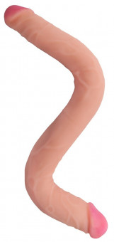 Двусторонний фаллоимитатор FLEX&FIX - 46 см.