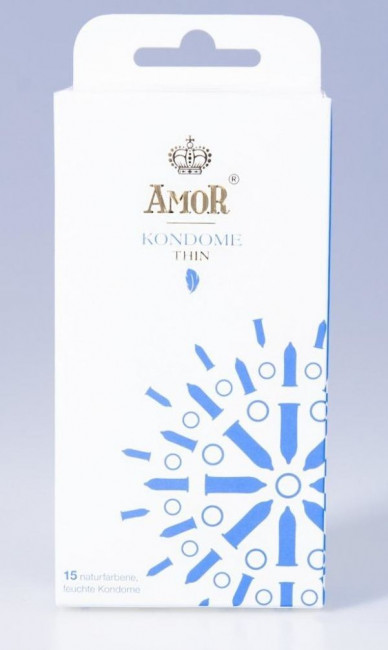 Супертонкие презервативы AMOR Thin - 15 шт.