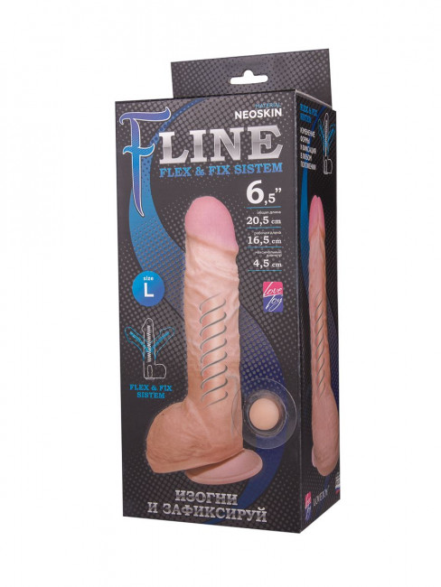 Реалистичный фаллоимитатор на присоске F LINE - 20,5 см. Реалистичный фаллоимитатор на присоске F LINE - 20,5 см.