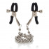 Цепь с зажимами для сосков Silver Beaded Nipple Clamps
