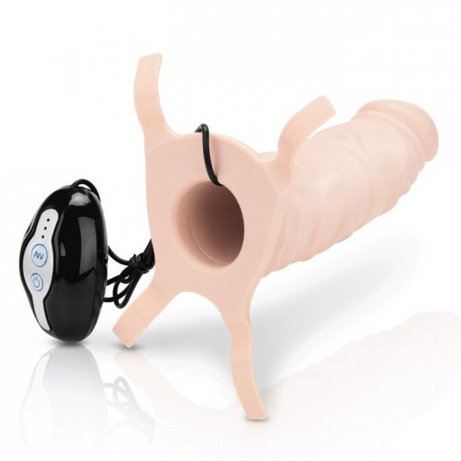 Поясной полый вибратор Mojo Throttle - 18 см. Поясной полый вибратор Mojo Throttle - 18 см.