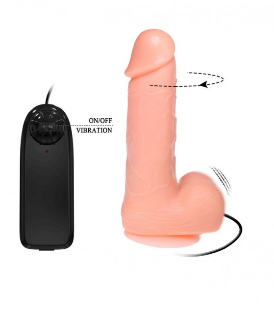 Реалистичный фаллоимитатор с ротацией Realistic Cock Vibe - 18 см. Реалистичный фаллоимитатор с ротацией Realistic Cock Vibe - 18 см.