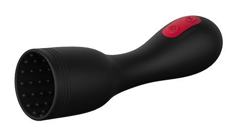 Черный мастурбатор для головки пениса HEAD MASTER