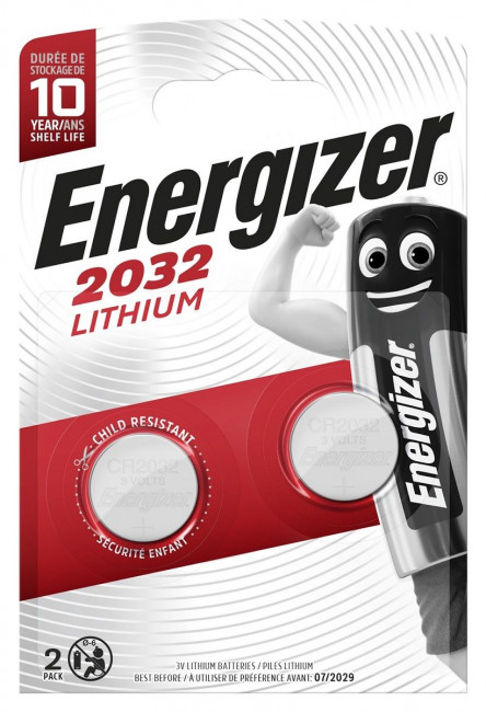 Батарейки Energizer Lithium CR2032 3V - 2 шт.