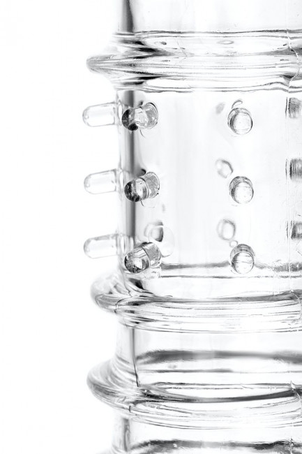 Прозрачная насадка на пенис TOYFA A-Toys с ребрами и точками - 15,3 см. Прозрачная насадка на пенис TOYFA A-Toys с ребрами и точками - 15,3 см.