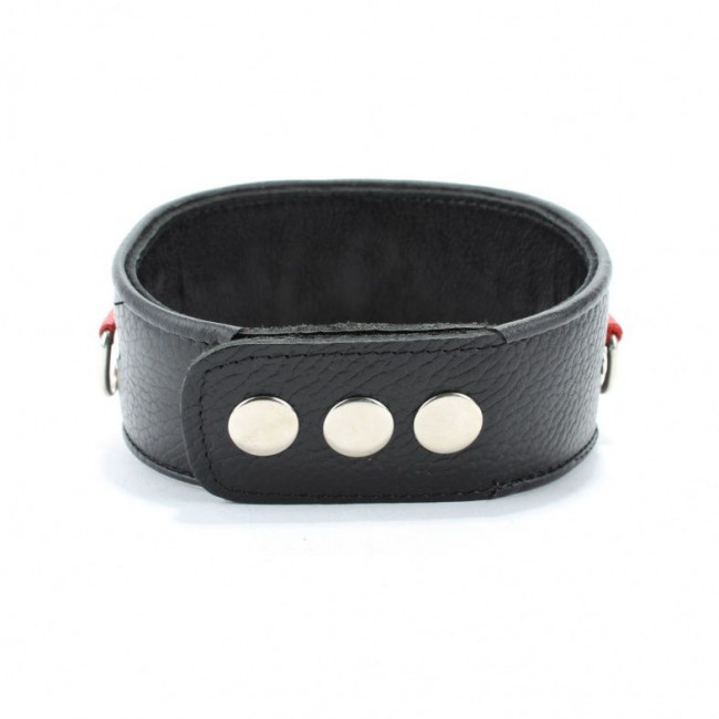 Кожаный ошейник с металлическими клепками