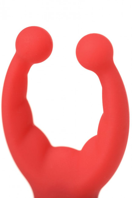 Красный мини-вибратор "Штучка"