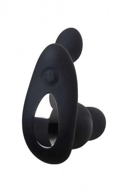 Черный вибромассажер простаты Vela - 12 см. Черный вибромассажер простаты Vela - 12 см.