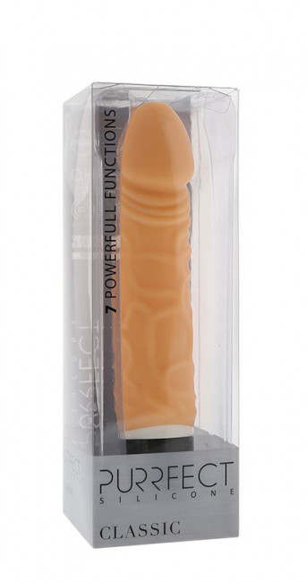 Реалистичный 7-скоростной вибратор PURRFECT SILICONE CLASSIC 6.5INCH FLESH - 16,5 см. Реалистичный 7-скоростной вибратор PURRFECT SILICONE CLASSIC 6.5INCH FLESH - 16,5 см.