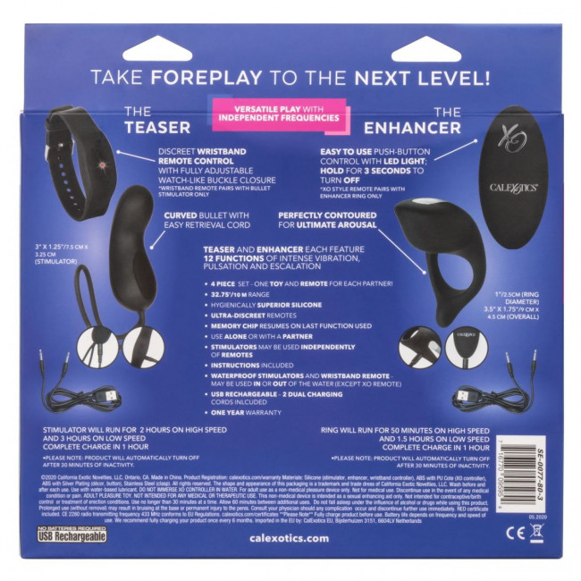 Черный вибронабор для двоих Silicone Remote Foreplay Set Черный вибронабор для двоих Silicone Remote Foreplay Set